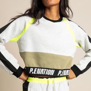 P.E Nation opponent sweater greymarl